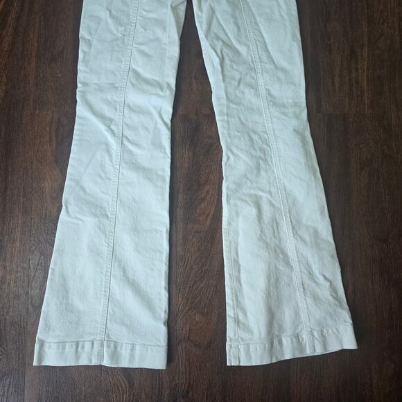 7 For All Mankind Ultra High Rise Dojo Jeans - White - Size 29 - Picture 9 of 10